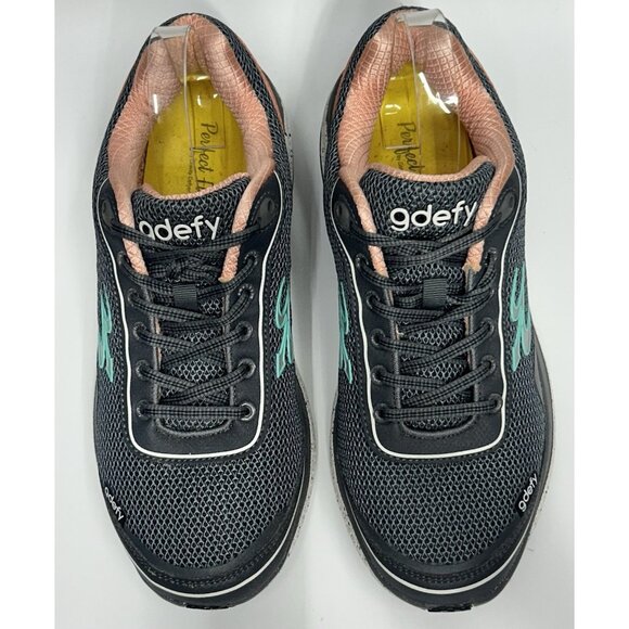 Gdefy Gravity Defier Mighty Walk womens Shoes Sz 10 Grey Pink Comfort Support - Picture 4 of 11
